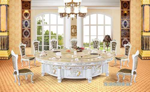 酒店十二人电动餐桌尺寸