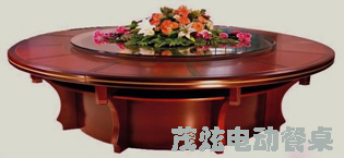 酒店实木电动餐桌图片价格