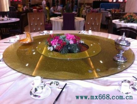 安徽合肥酒店电动餐桌转盘图片