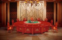 北京酒店电动餐桌椅转盘案例