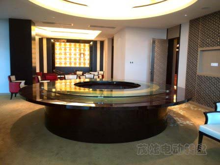 宁波酒店电动餐桌转盘图片