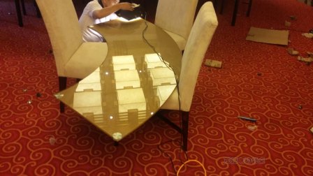 苏州酒店餐厅大型电动餐桌转盘生产厂家