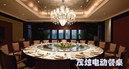 扬州酒店大型餐桌上的电动转盘厂家