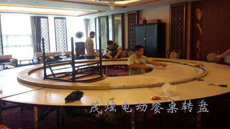 郑州酒店大型实木电动餐桌转盘生产厂家
