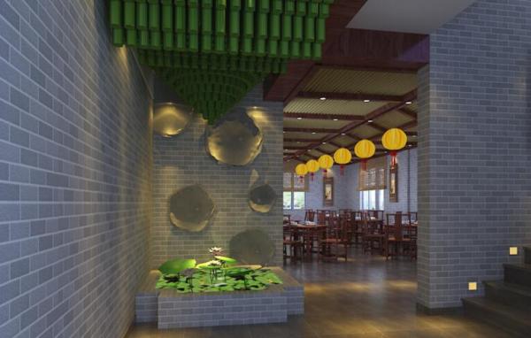 农家乐饭店餐厅效果图