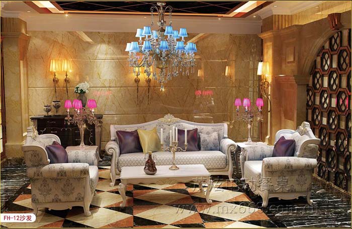 欧式实木电动餐桌